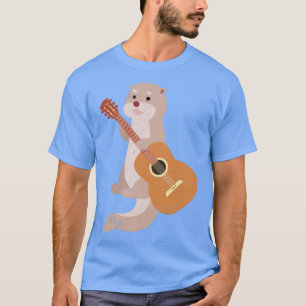 T-shirt Musique animale Lover Guitariste Otter