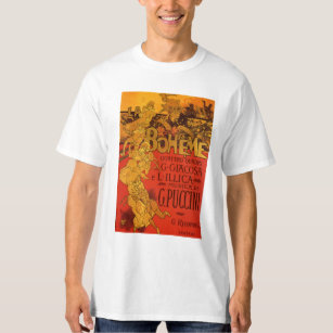 T-shirt Musique Art Nouveau vintage, Opéra de La Bohême, 1
