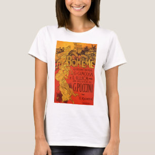 T-shirt Musique Art Nouveau vintage, Opéra de La Bohême, 1