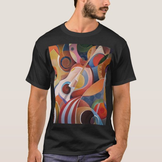 T-shirt Musique artisanale peinture Abstraite (Devant)