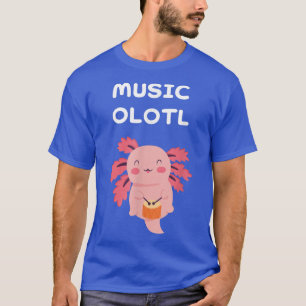 T-shirt Musique Axolotl Musicolotl Axolotls Kawaii Anime D