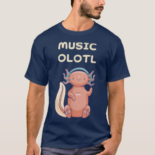T-shirt Musique Axolotl Musicolotl Axolotls Kawaii Anime H