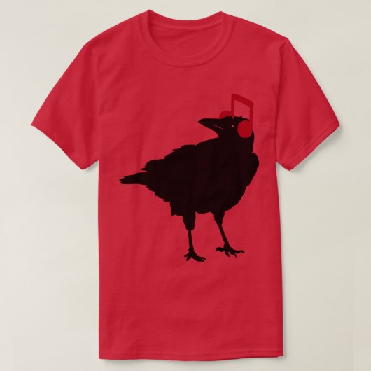 T-shirt Musique Bird Crow Note musicale de Tobe Fonseca (Design devant)