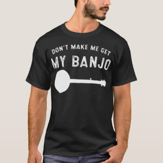 T-shirt Musique Bluegrass Banjo Vintage Pour Joueurs de Ba