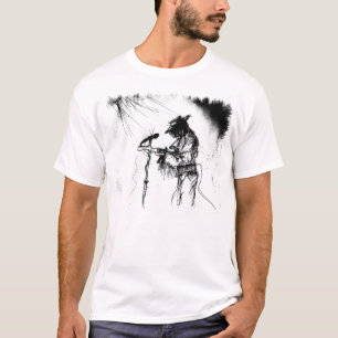 T-shirt Musique Blues Live Band Croquis d'art de guitare