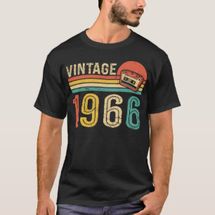 T-shirt Musique cassette anniversaire Rétro 1966 60 ans