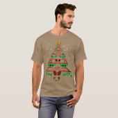 T-shirt Musique Christmasree Musique Notesreble Clef Decor (Devant entier)
