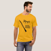 T-shirt Musique Clarinette (Devant entier)