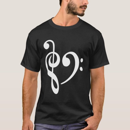 T-shirt Musique Clef Bass (Devant)