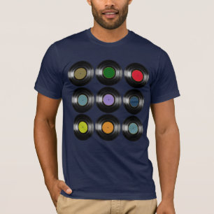 T-shirt Musique Color Vinyl Records