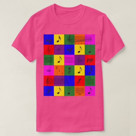 T-shirt Musique Colorée299 (Design devant)