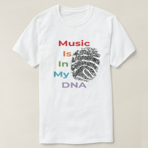 T-shirt Musique Colorée Dans Mon ADN Musique Humour Musici