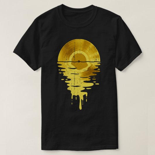 T-shirt Musique cool Vinyl Retro Vintage Bling (Design devant)