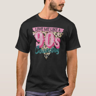 T-shirt Musique country 90s Léopard Western Country Vache