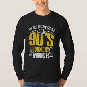 T-shirt Musique country Je ne hurle pas son pays des année