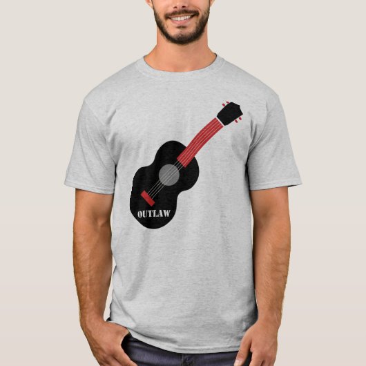 T-shirt Musique country proscrite (Devant)