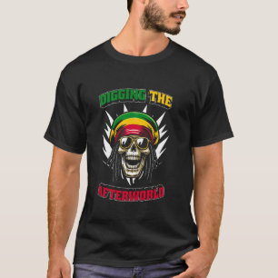 T-shirt Musique crâne de reggae - Rastafari Rastafarian Ra