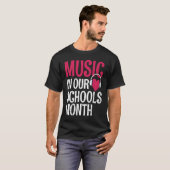T-shirt Musique Dans Nos Écoles Mois Mars Instrument (Devant entier)