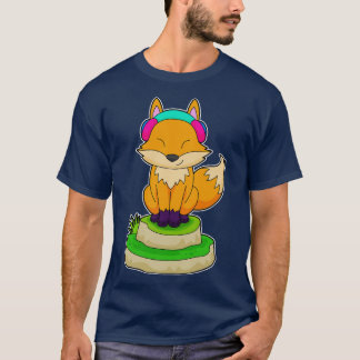 T-shirt Musique de casque Fox
