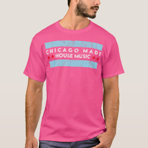 T-shirt Musique de Chicago House Drapeau de Chicago Edm Dj