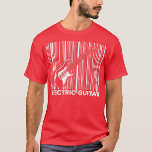 T-shirt Musique de code barre de bande EGuitar GuitaristeG