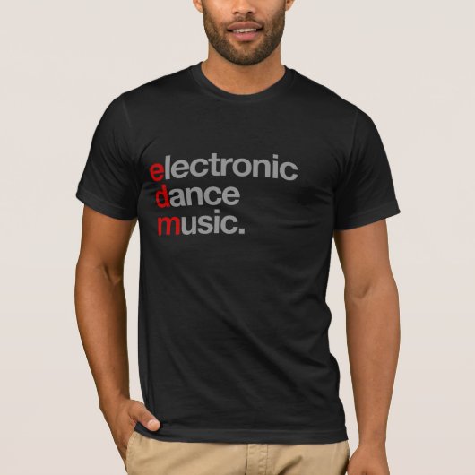 T-shirt musique de danse électronique (Devant)