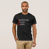 T-shirt musique de danse électronique (Devant entier)