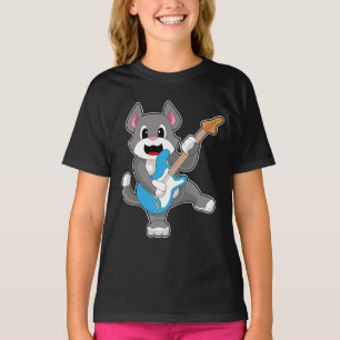 T-shirt Musique de guitare de Cat Musician