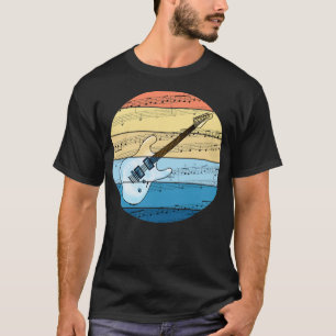 T-shirt Musique de guitare électrique Notation Musicien gu