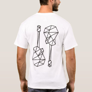 T-shirt Musique de guitare géométrique cool et moderne