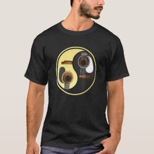 T-shirt Musique de guitare Guitare Yin Yang