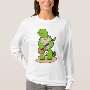 T-shirt Musique de guitare musicienne de tortue