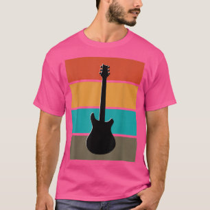 T-shirt Musique de guitare rétro instrument vintage homme 