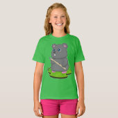 T-shirt Musique de hamster Flute (Devant entier)