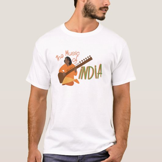 T-shirt Musique de l'Inde (Devant)