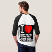 T-shirt musique de maison (Dos entier)