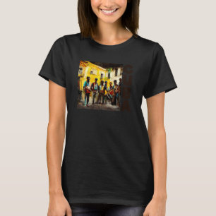 T-shirt Musique de rue du patrimoine cubain Sol Musique Ha