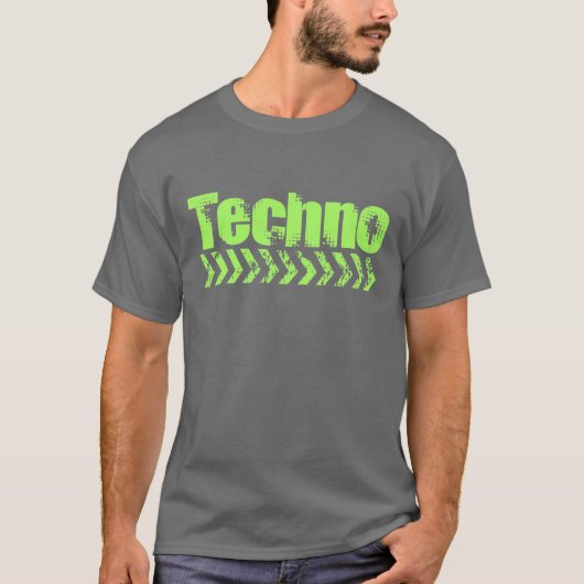 T-shirt Musique de techno (Devant)