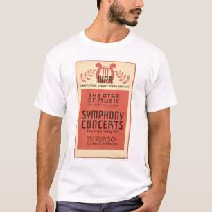 T-shirt Musique de théâtre de New York WPA 1940