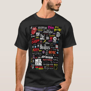 T-shirt Musique de tout le groupe de collage