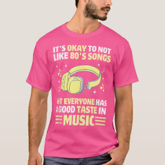 T-shirt Musique Des Années 80 Amant Musique Nostalgique Hi