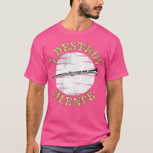 T-shirt Musique Drôle Clarinet Je Détruis Silence Pour Orc