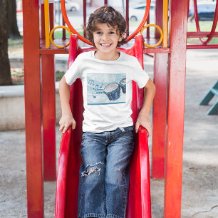 T-shirt Musique Drum Bongo Bleu