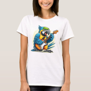 T-shirt Musique du rock perroquet