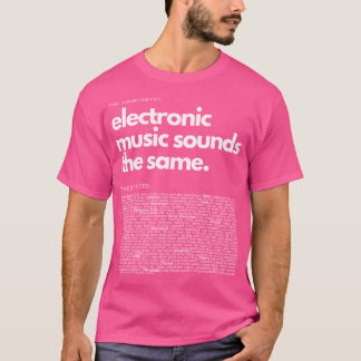 T-shirt Musique électronique Genre Drôle Techno