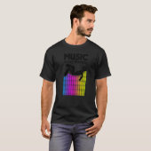 T-shirt Musique Est Mon Equalizer Thérapeutique Dj Rainbow (Devant entier)