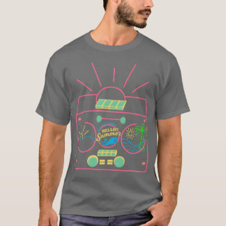 T-shirt Musique et famille estivale