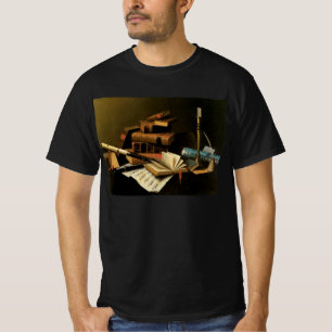 T-shirt Musique et littérature de William Harnett, Art fin
