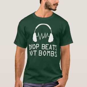 T-shirt Musique goutte beats pas bombes