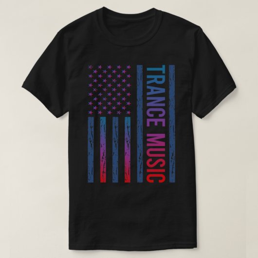 T-shirt Musique Gradient Flag Trance (Design devant)
